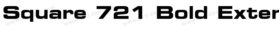Square 721 Bold Extended BT字体转换